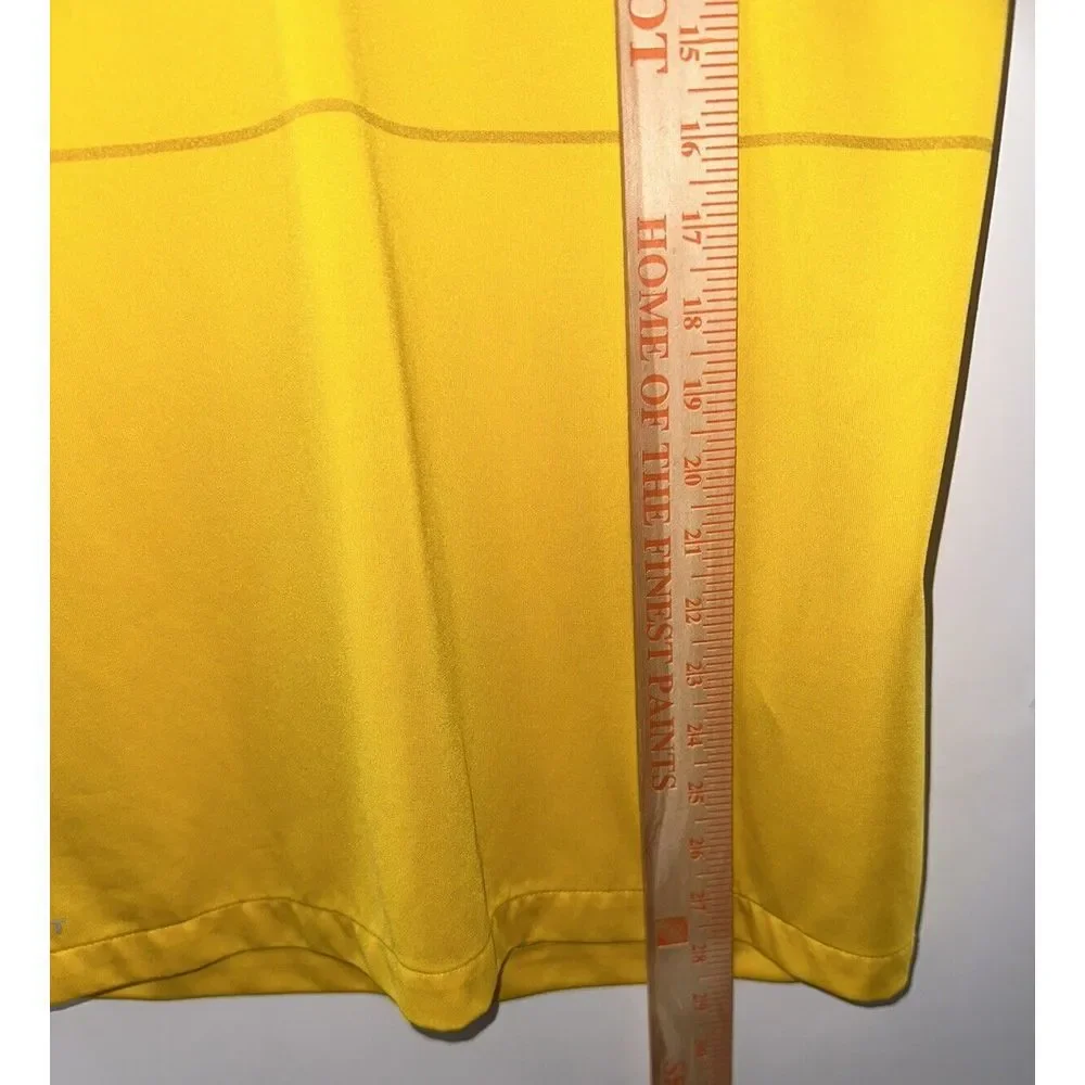 Michigan Wolverines Jordan‎ Nike Short Sleeve Polo Shirt Mens Small Yellow